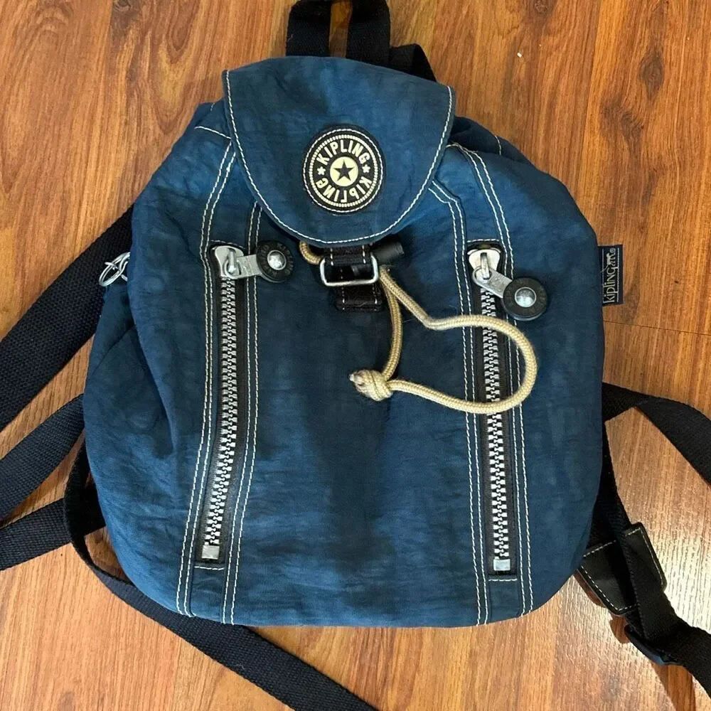 Kipling Vintage Y2K, navy, knapsack, backpack small/med